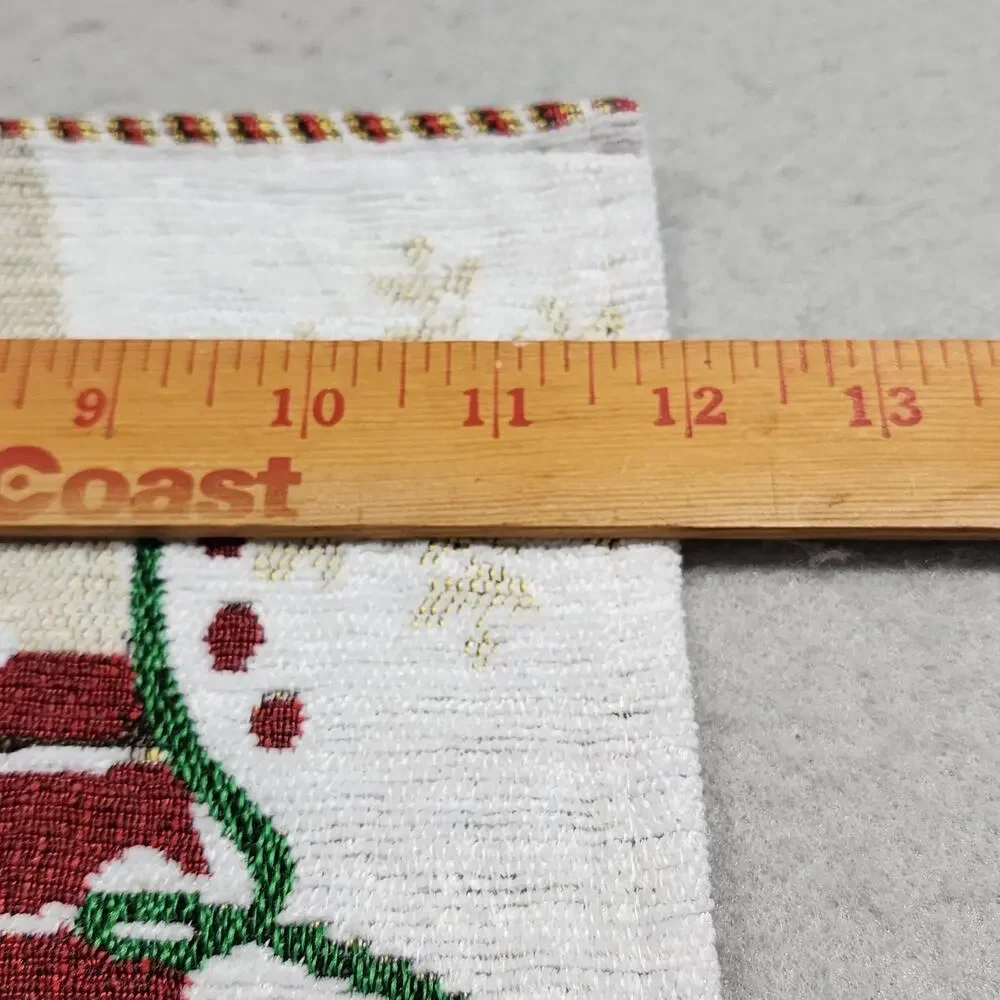 LET IT SNOW Snowman Tapestry Placemats 19x12 Set of 2 Christmas Holiday Decor